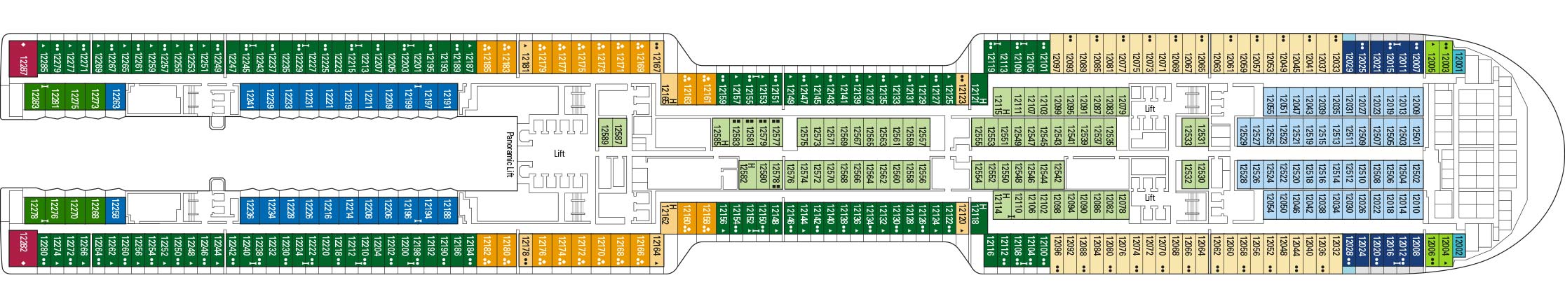 Deck Plan MSC World Europa Cruise Ship MSC Cruises