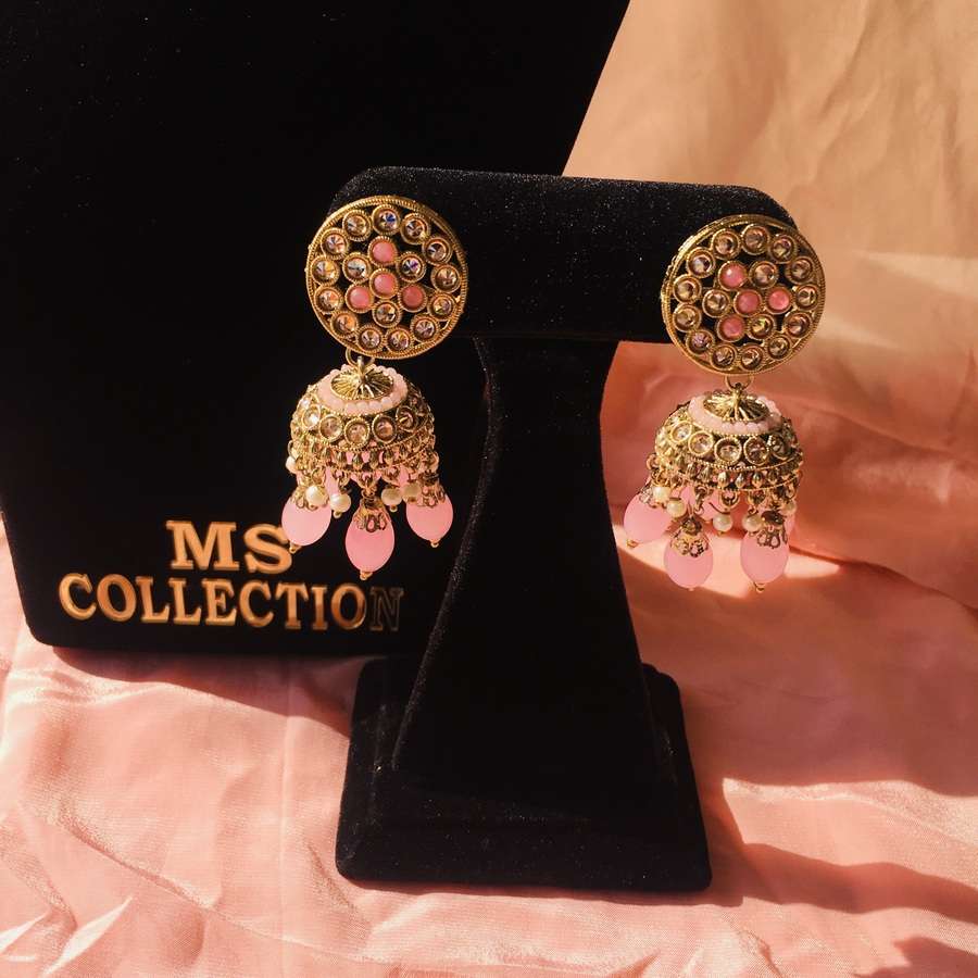 Adorable Baby Pink Necklace Set with Mangtikka MS Collection