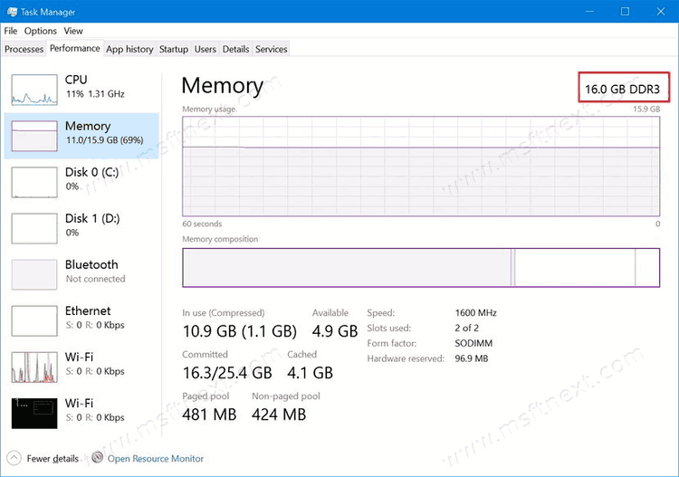 How to Find DDR Memory Type in Windows 10