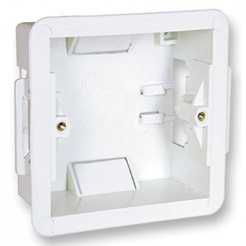 Flush Fit 1 Gang plastic Dry Lining Dry Wall Back Box Pattress Extra