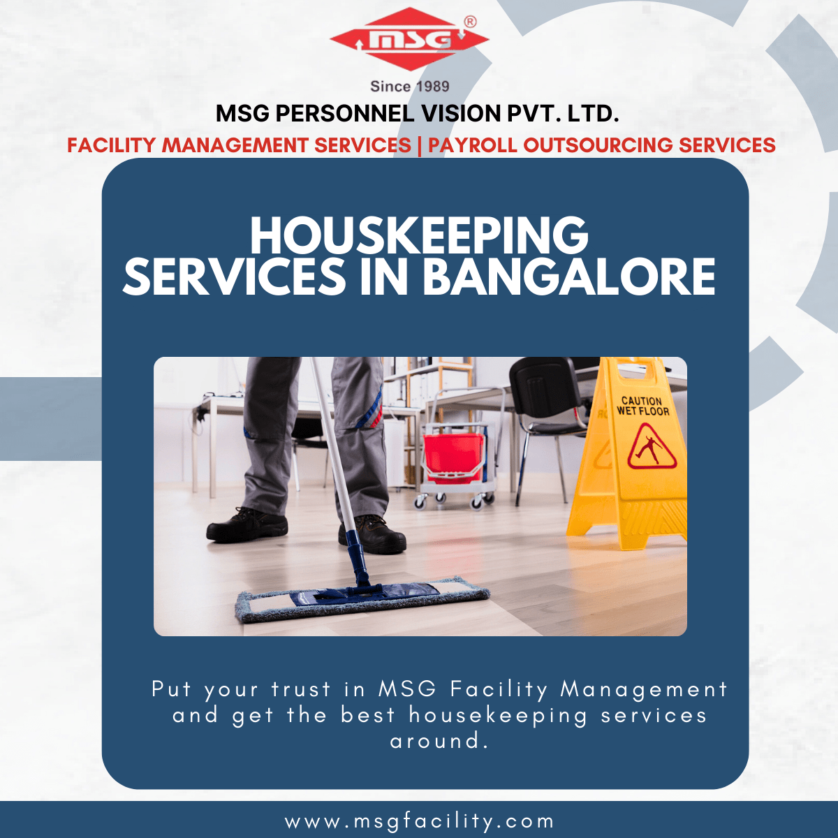 Housekeeping services in Bangalore Delhi NCR Mumbai