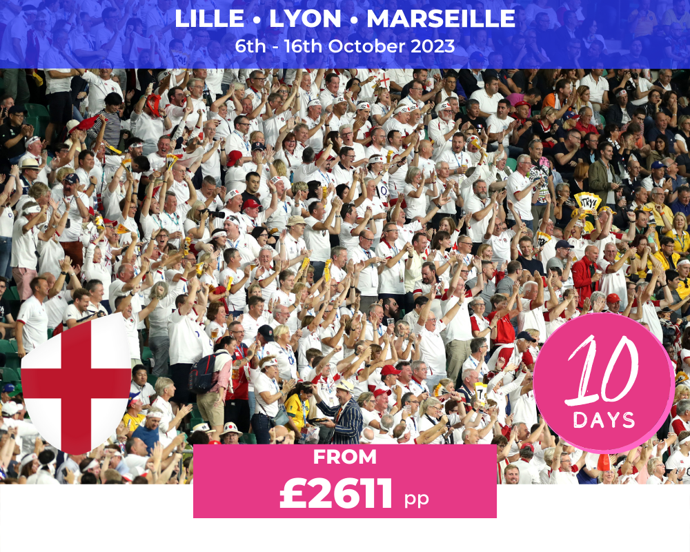 October 2023 Events Worldwide Double Down 4 & QF England Rugby World Cup 2023 MSG Tours