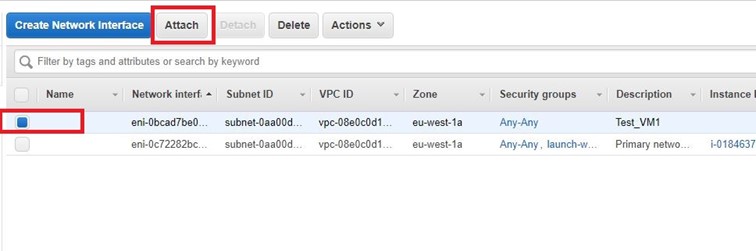AWS EC2 Instance’a Network Interface Ekleme İşlemi