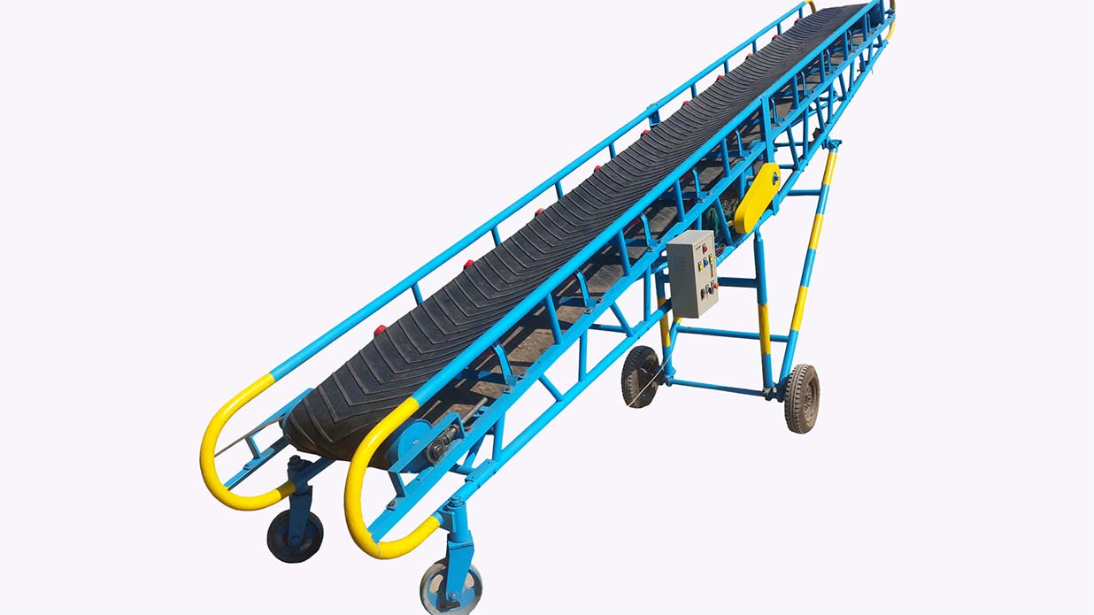 Adjustable Height Mobile Belt Conveyor/portable Rubber Conveyor For