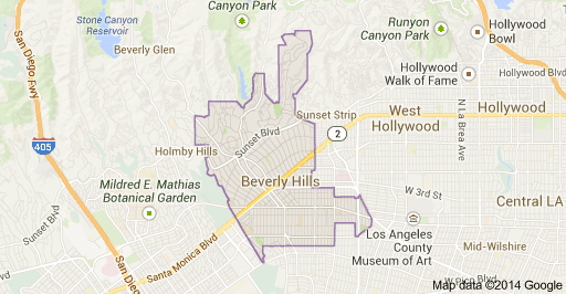 Beverly Hills Map MSM Luxury Estates A Boutique Real Estate Company