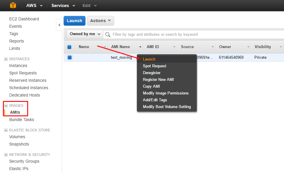 Move Amazon EC2 Instance to Another AZ, VPC or Region