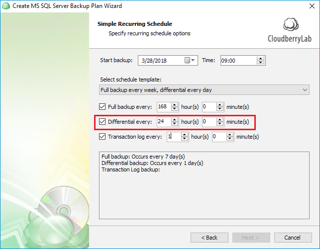 SQL Server Differential Backup