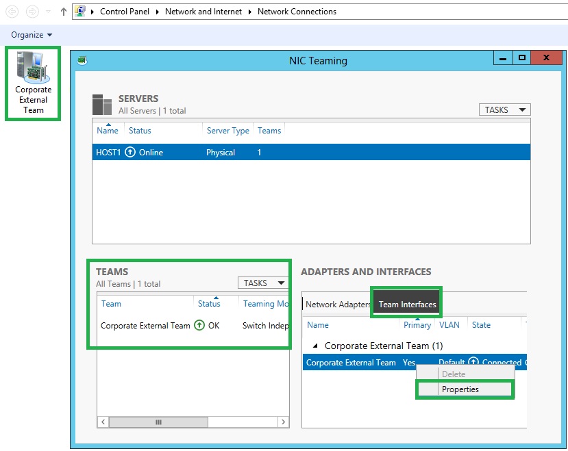 Network Interface Card NIC Teaming Technical Support for