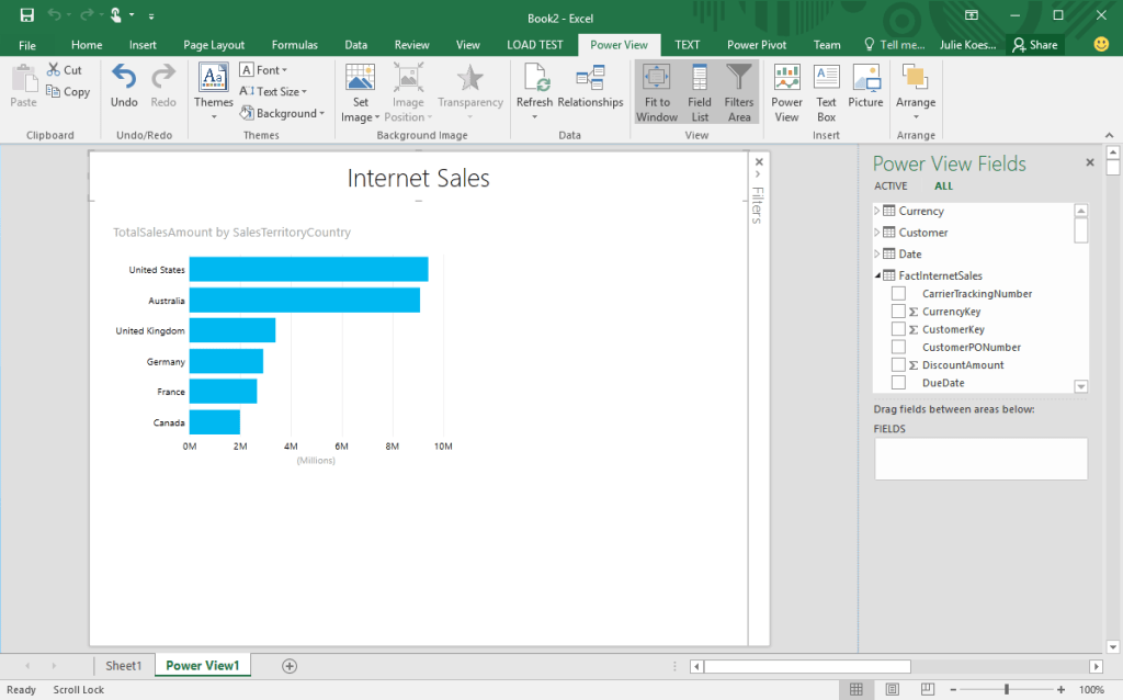 Analyzing Tabular Model in Excel 2016 MsSQLGirl