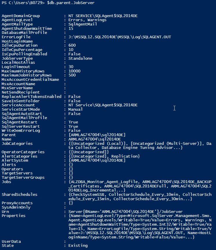 Modifying SQL Server Agent Settings Using PowerShell