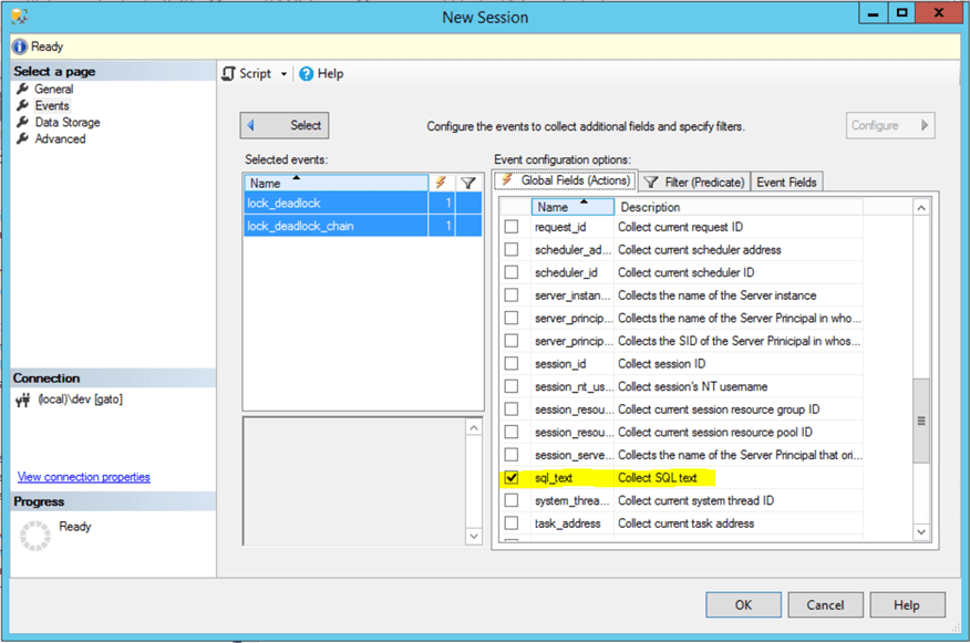 Capturing SQL Server Deadlocks using Extended Events
