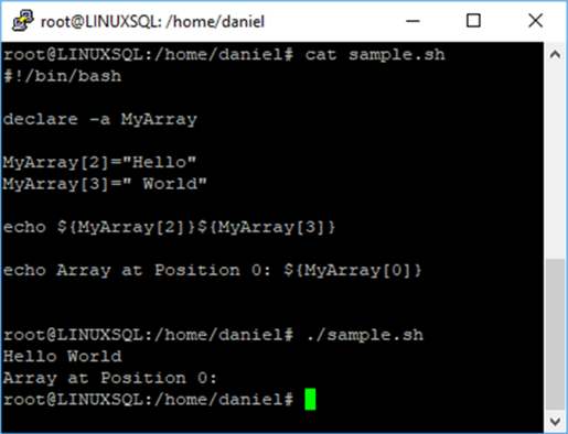 Declaration of Variables and Constants with Bash Scripting