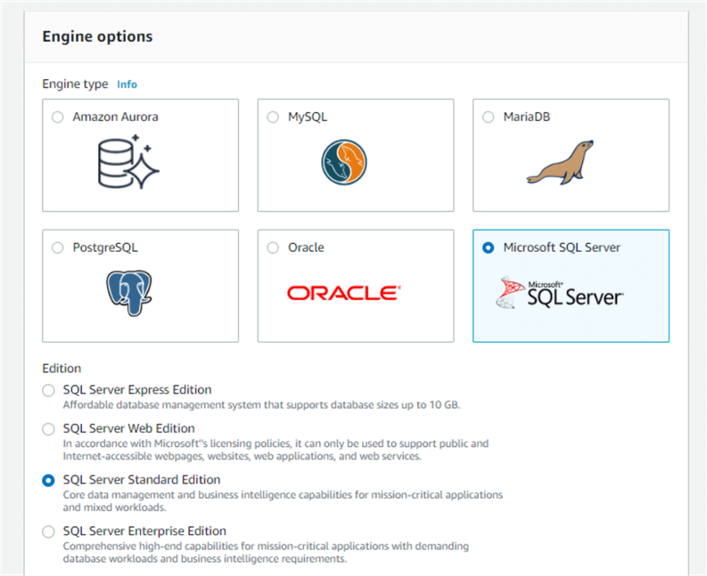 Estimate AWS RDS Cost for SQL Server