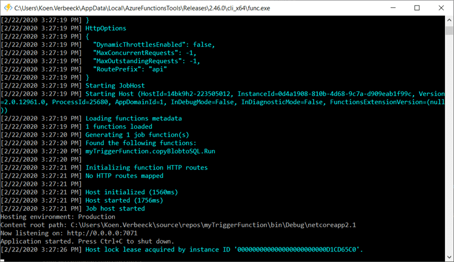 Process Blob Files Automatically using an Azure Function with Blob Trigger