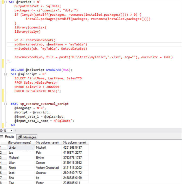 How to Export Data from SQL Server to Excel