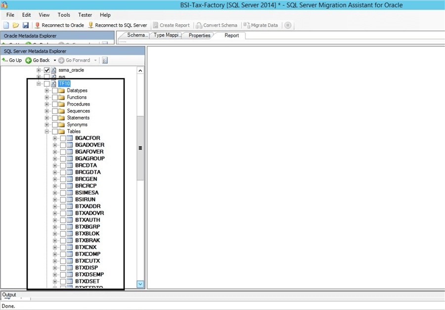 Oracle to SQL Server Migration Load Database Objects