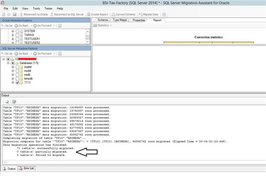 Migrate Data from Oracle to SQL Server with SSMA
