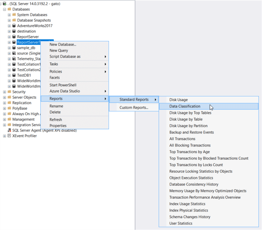 Custom SSMS SQL Server Instance Level Metrics Report