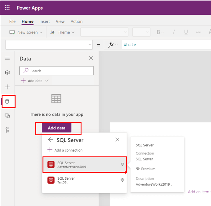 Execute SQL Queries from Microsoft Power Apps