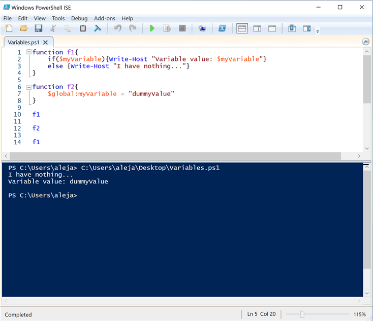 PowerShell Variable Examples for Data Types, Scope, Naming, Assignment