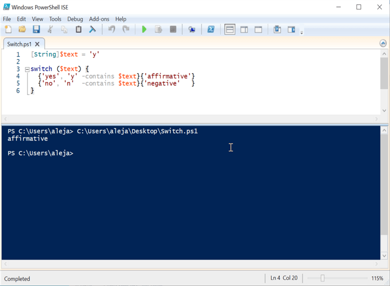 PowerShell If, If Else and Switch Examples