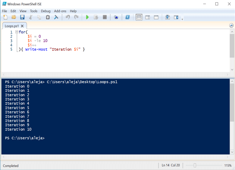 PowerShell Loops FOR, FOREACH, WHILE, DO UNTIL and DO WHILE