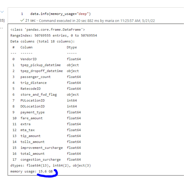 Pandas Dataframes Memory Error MemoryError unable to allocate