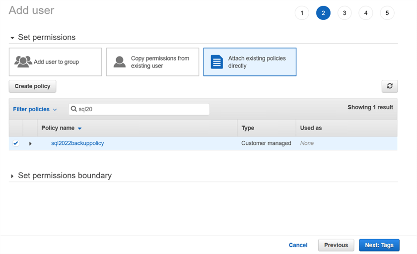 SQL Server 2022 Backup and Restore to AWS S3 storage