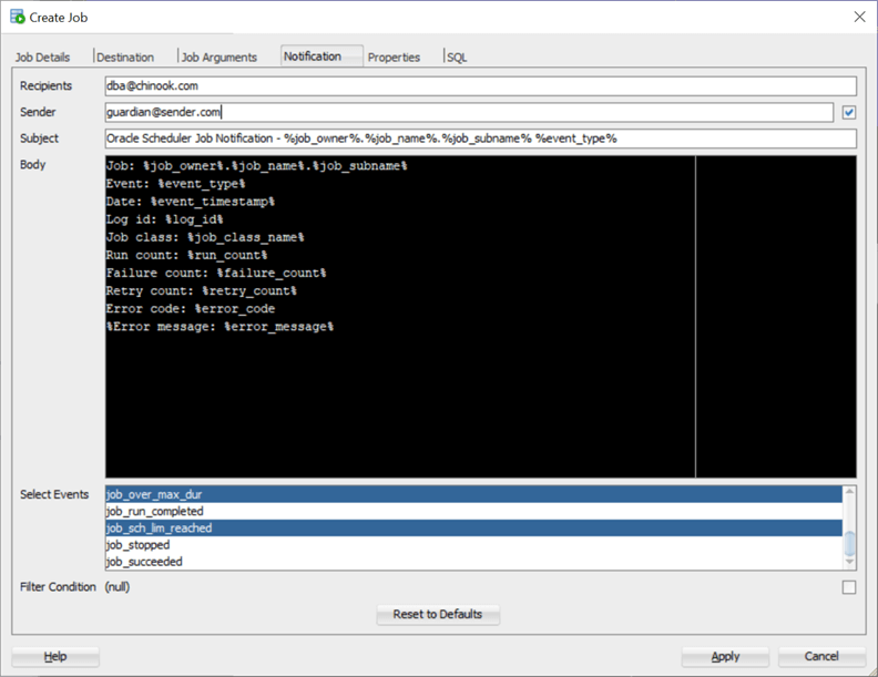 Job Scheduler in SQL Server, Oracle and PostgreSQL