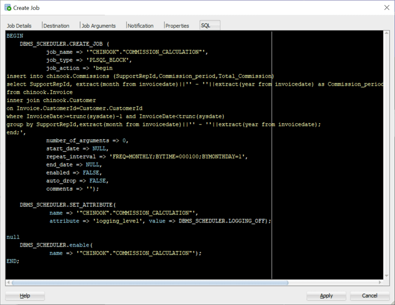 Job Scheduler in SQL Server, Oracle and PostgreSQL