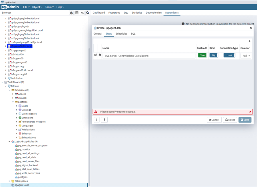 Job Scheduler in SQL Server, Oracle and PostgreSQL