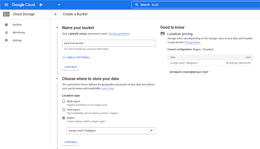 Migrate SQL Server Database to Google Cloud