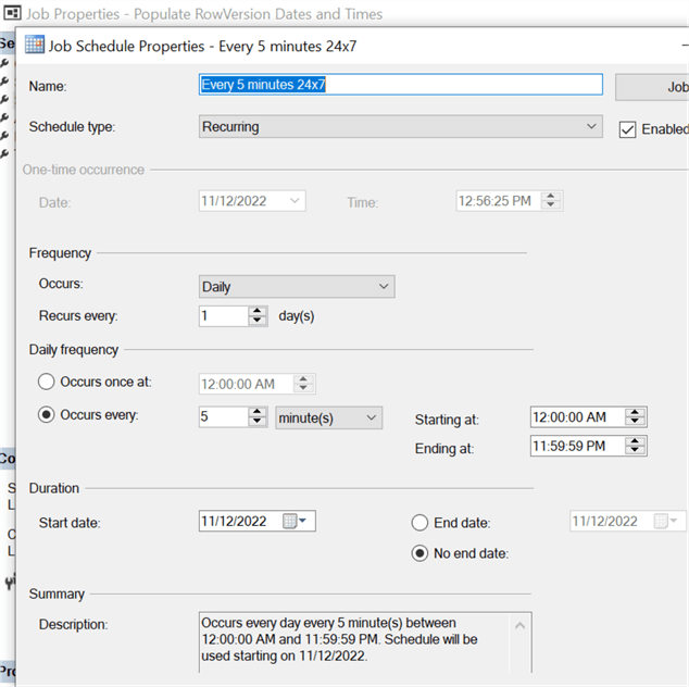 How to get Time from a RowVersion value with TSQL Code