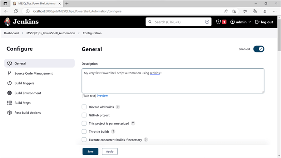Automate PowerShell Script Execution with Jenkins for DevOps Projects
