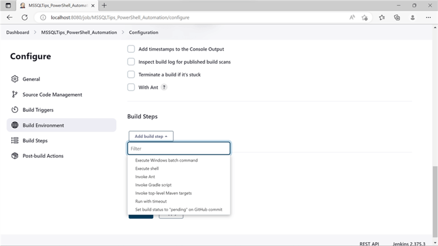 Automate PowerShell Script Execution with Jenkins for DevOps Projects
