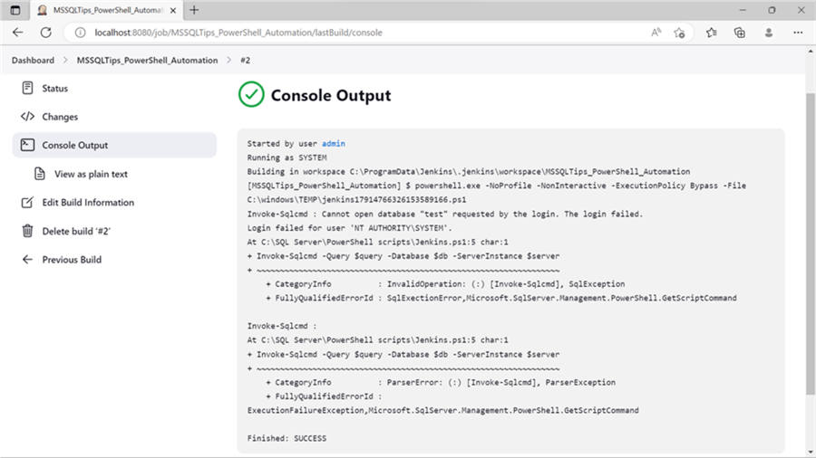 Automate PowerShell Script Execution with Jenkins for DevOps Projects