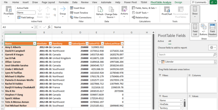 How to insert pivot table in excel