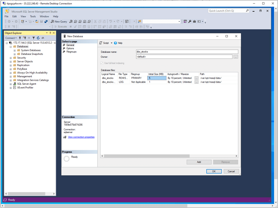 Deploy and Secure a SQL Server Instance on GCP Managed Service