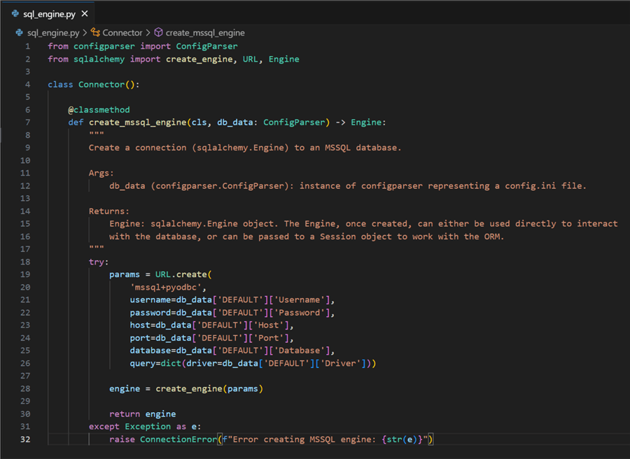 Create SQL Server Objects with SQLAlchemy Core for Python