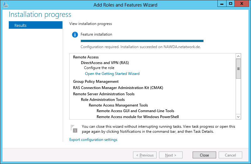Direct Access 2012 und Windows 8