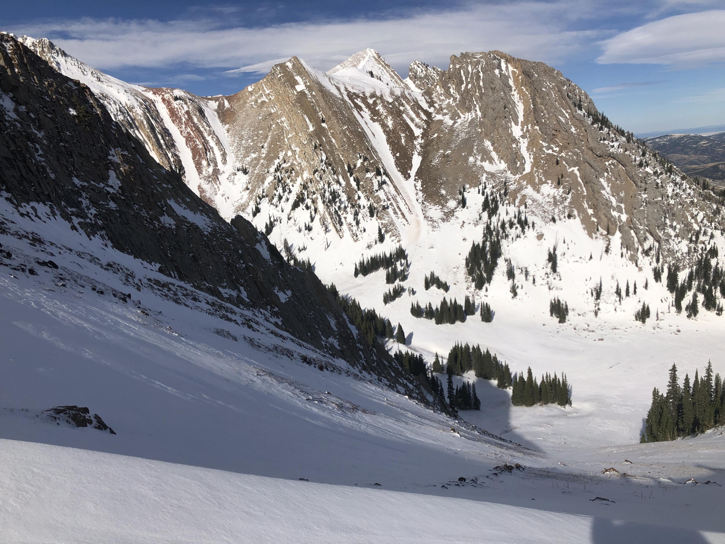 Thin cover in the northern Bridgers Gallatin National Forest