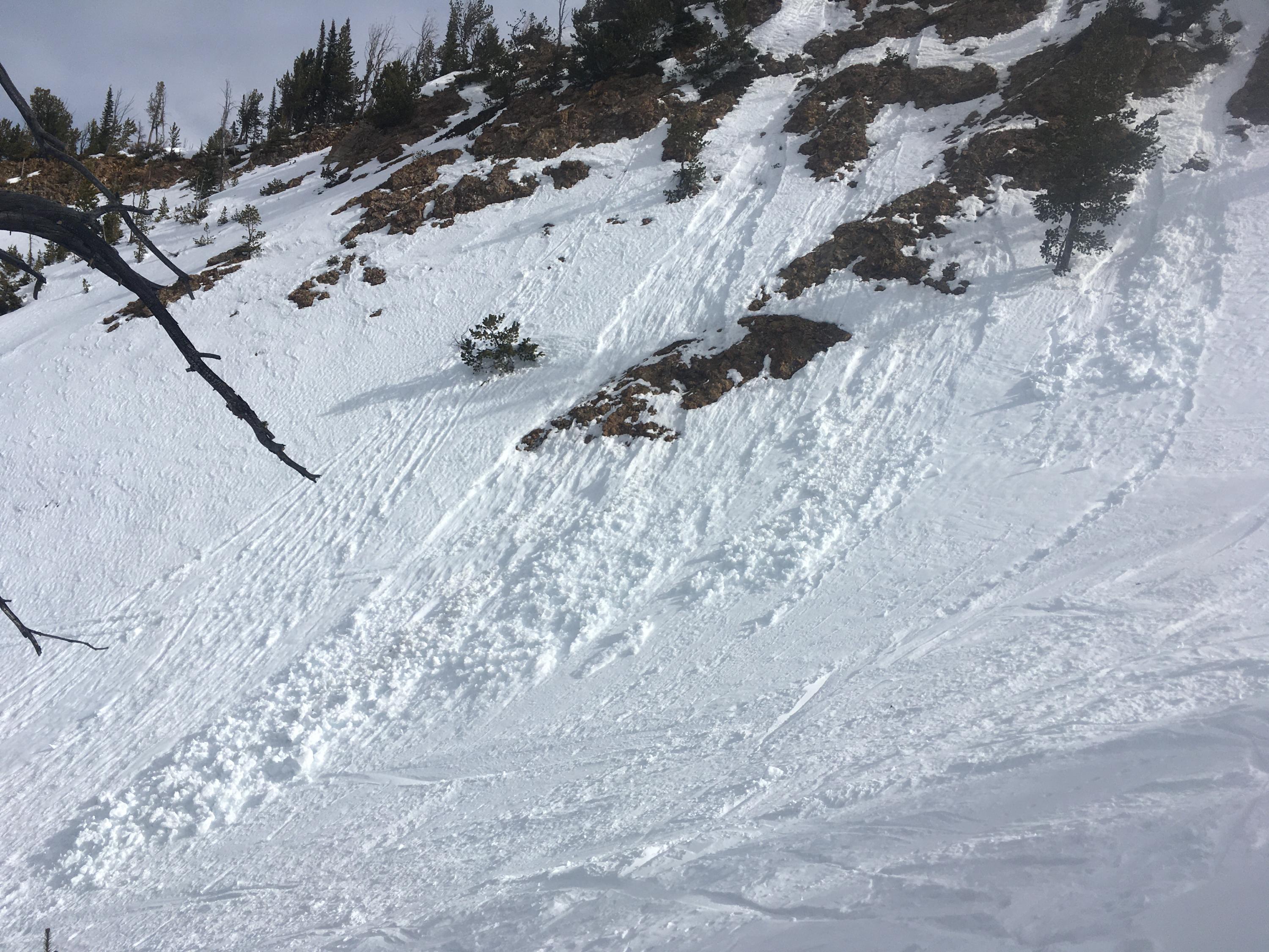 Wet loose slides in Beehive Gallatin National Forest Avalanche Center