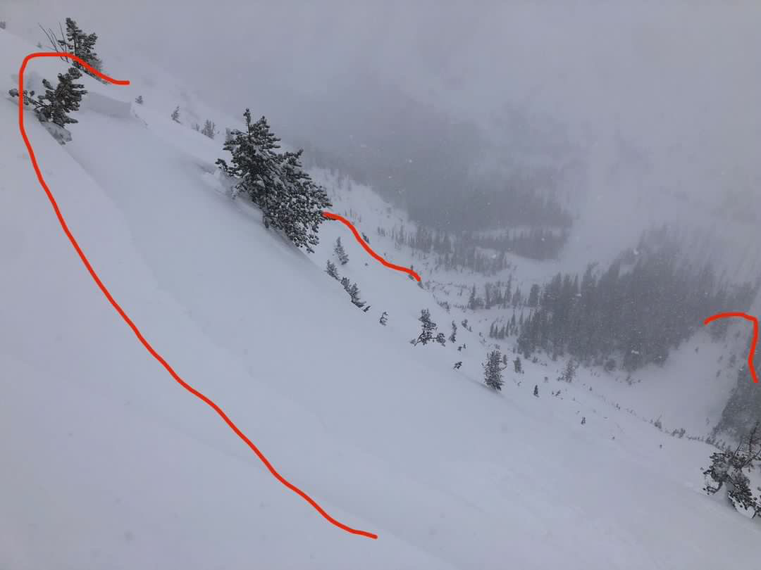 Remote Triggered Avalanche, Mineral Mountain Gallatin National Forest