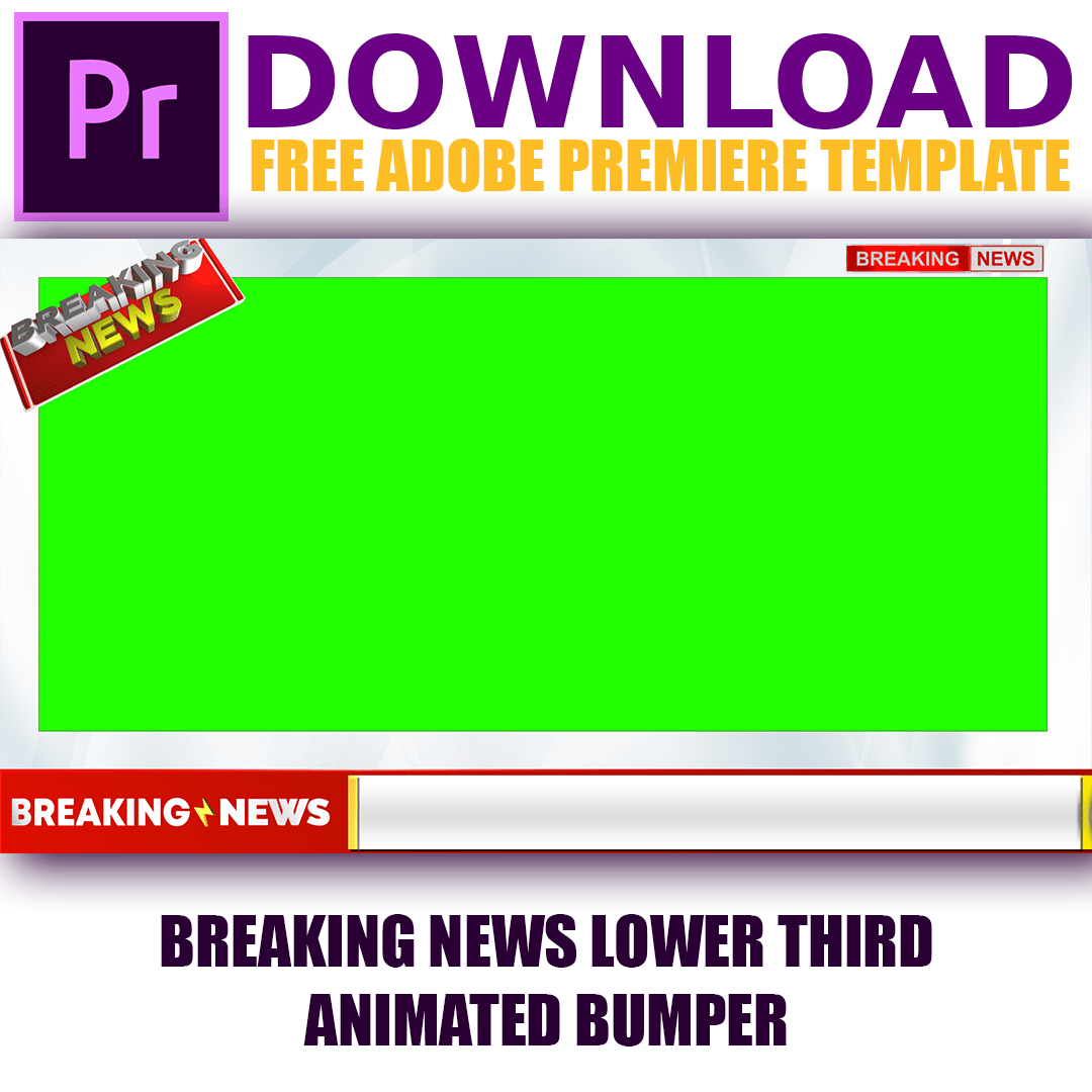 Breaking News Bumper PNG Template MTC TUTORIALS