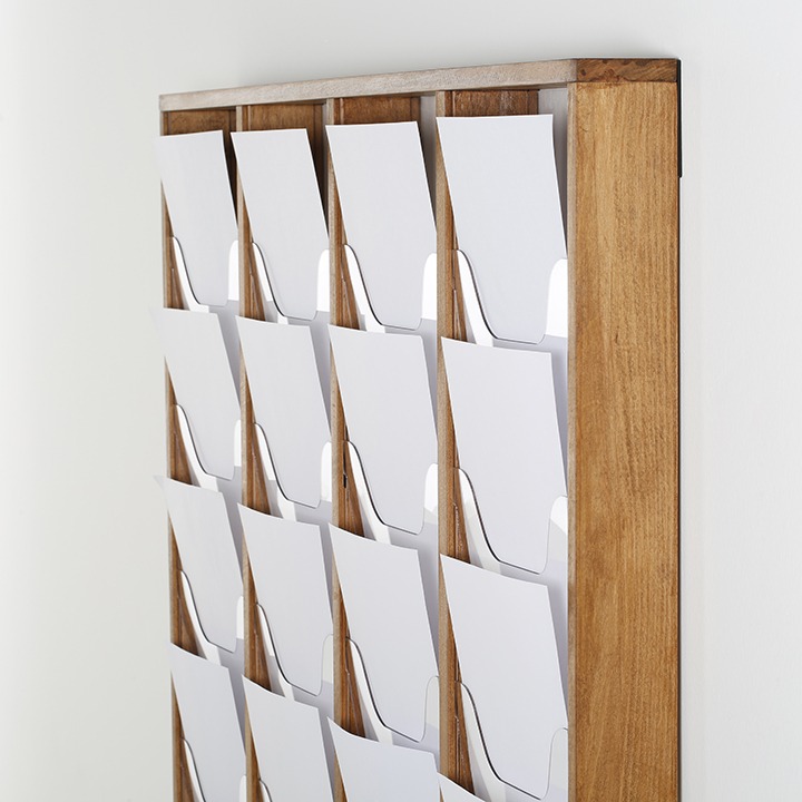 Wood Magazine Rack For Wall MT Displays
