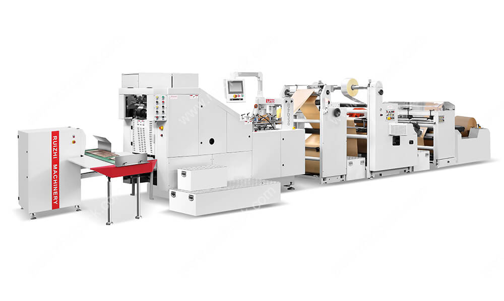RZFD330W Square Bottom Paper Bag Making Machine With Die Cut Window MTED