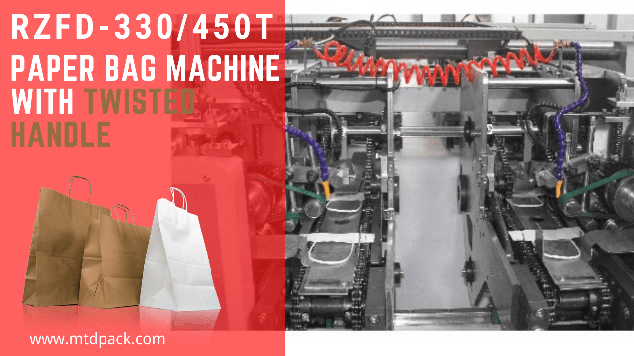 RZFD330T/450TA/450TB Paper Bag Making Machine With Twisted Handle MTED