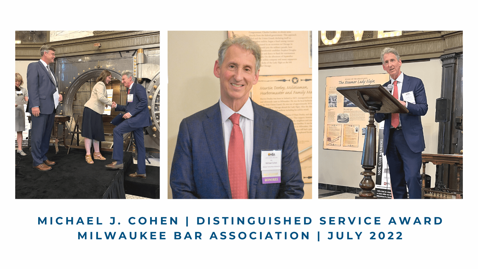 Shareholder Michael J. Cohen wins Milwaukee Bar Association’s 2022