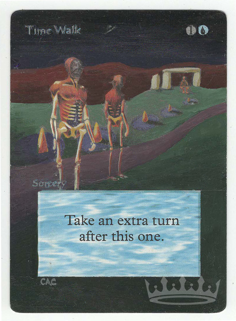 Time Walk (Unlimited, altered) MTGKingpin