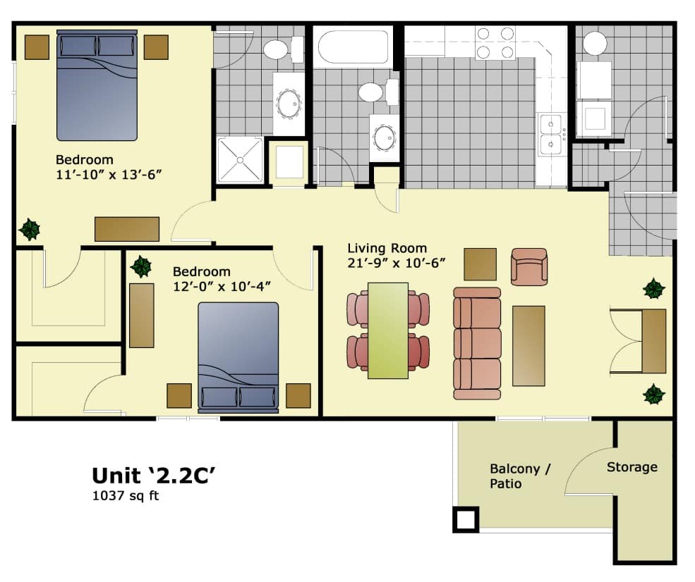 Crescent Cove Apartments Floor Plans & Rental Rates M. Timm